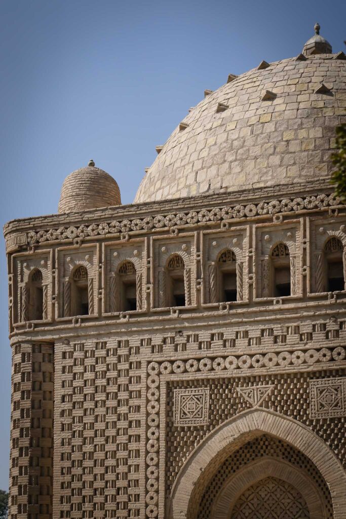 Детали кирпичной кладки, мавзолей Саманидов в Бухаре. Гид по Узбекистану. 