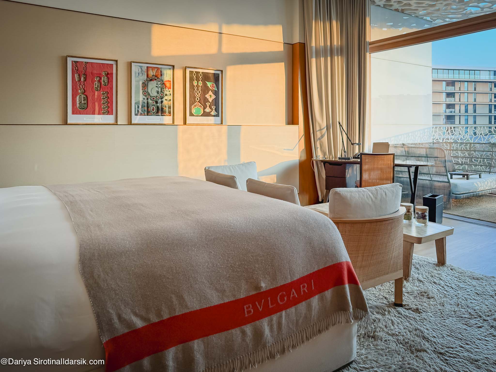 Номер в Bvlgari Dubai с видом на море