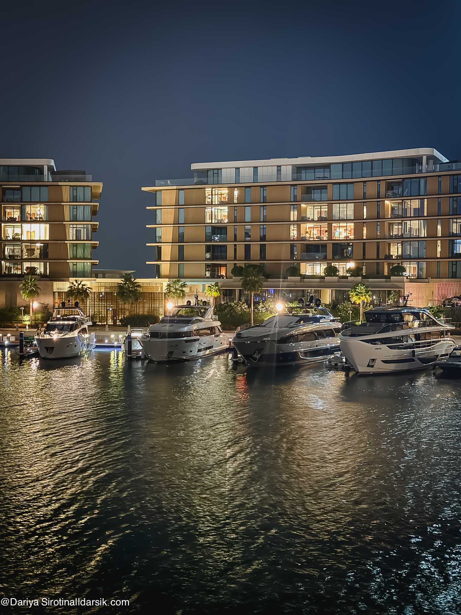 Вид из ресторана Niko Romito в отеле Bvlgari Dubai