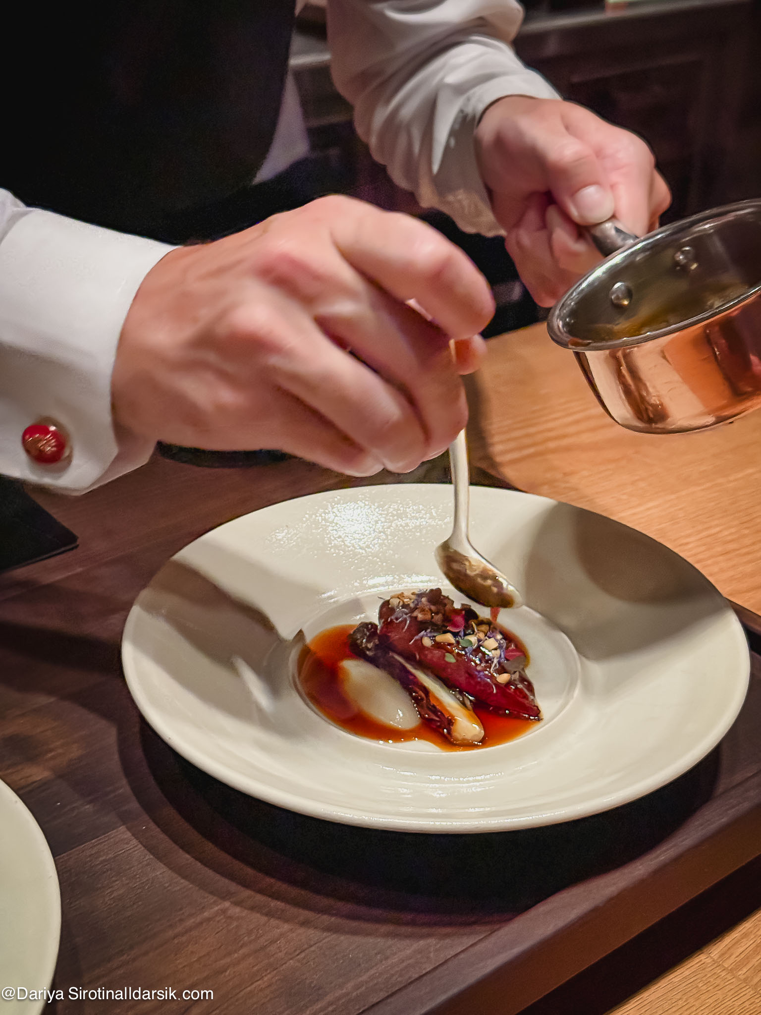 Голубь в ресторане FZN by Björn Frantzén в Дубае