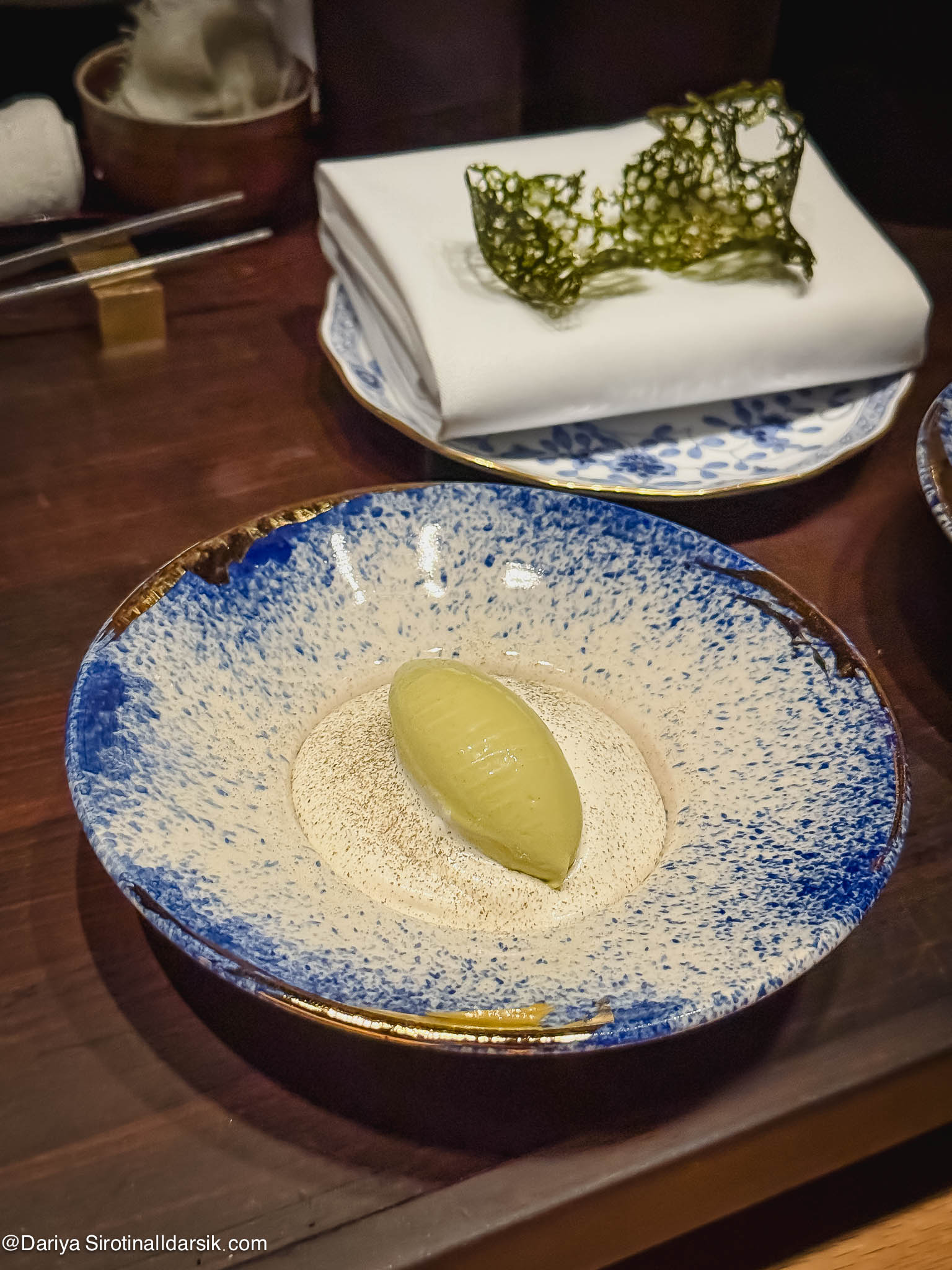 Десерт в ресторане FZN by Björn Frantzén в Дубае