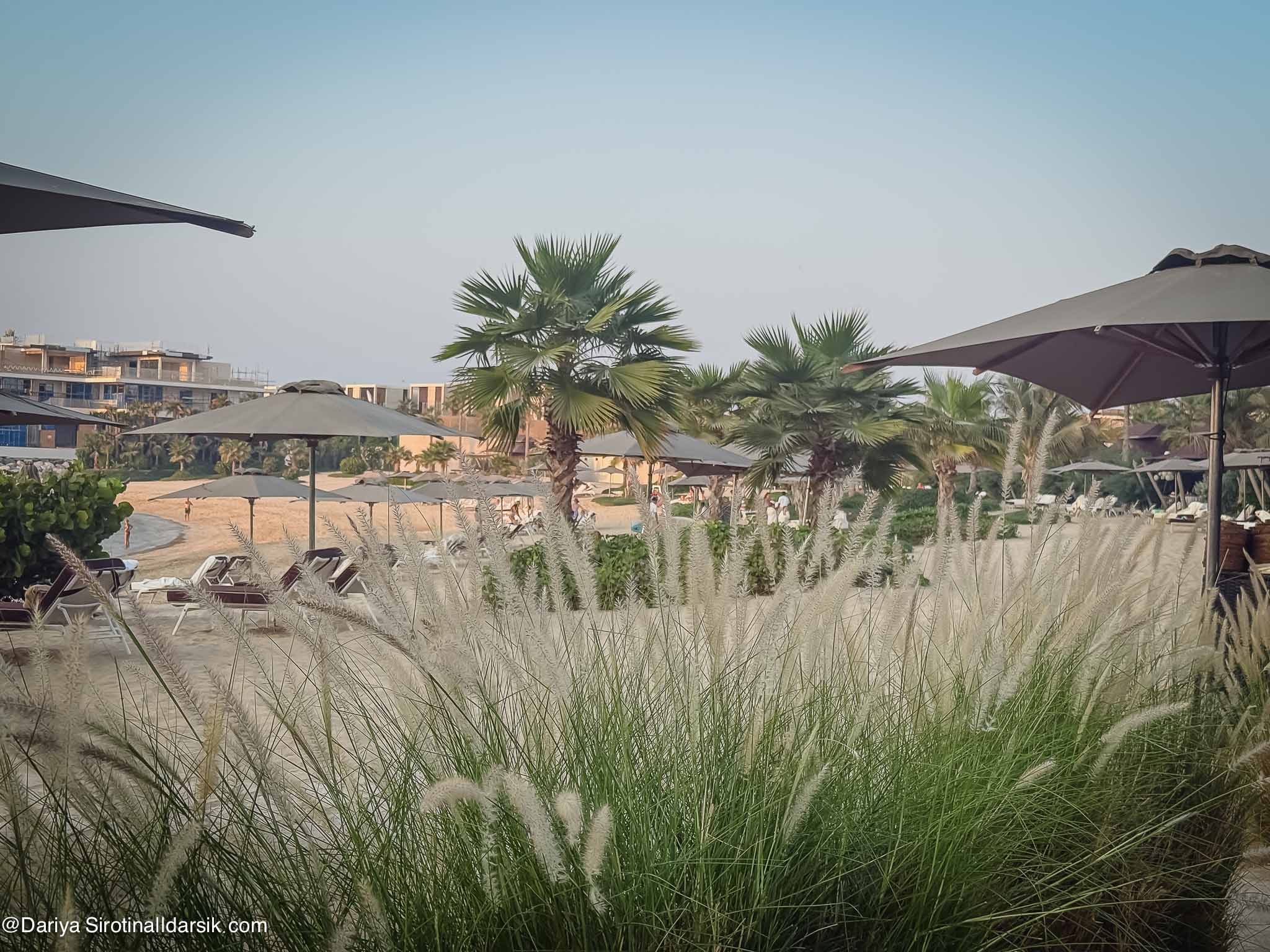 Пляж в отеле Bvlgari Dubai